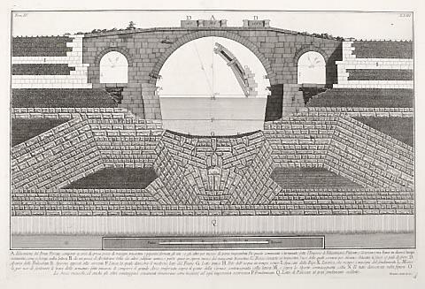 XXIII.A. Elevazione del Ponte Ferrato ... (A. Elevation of the Ponte Ferrato ...)