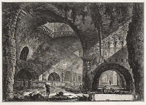 Altra veduta interna della Villa di Mecenate in Tivoli (Another interior view of the Villa at Maecenas, Tivoli)