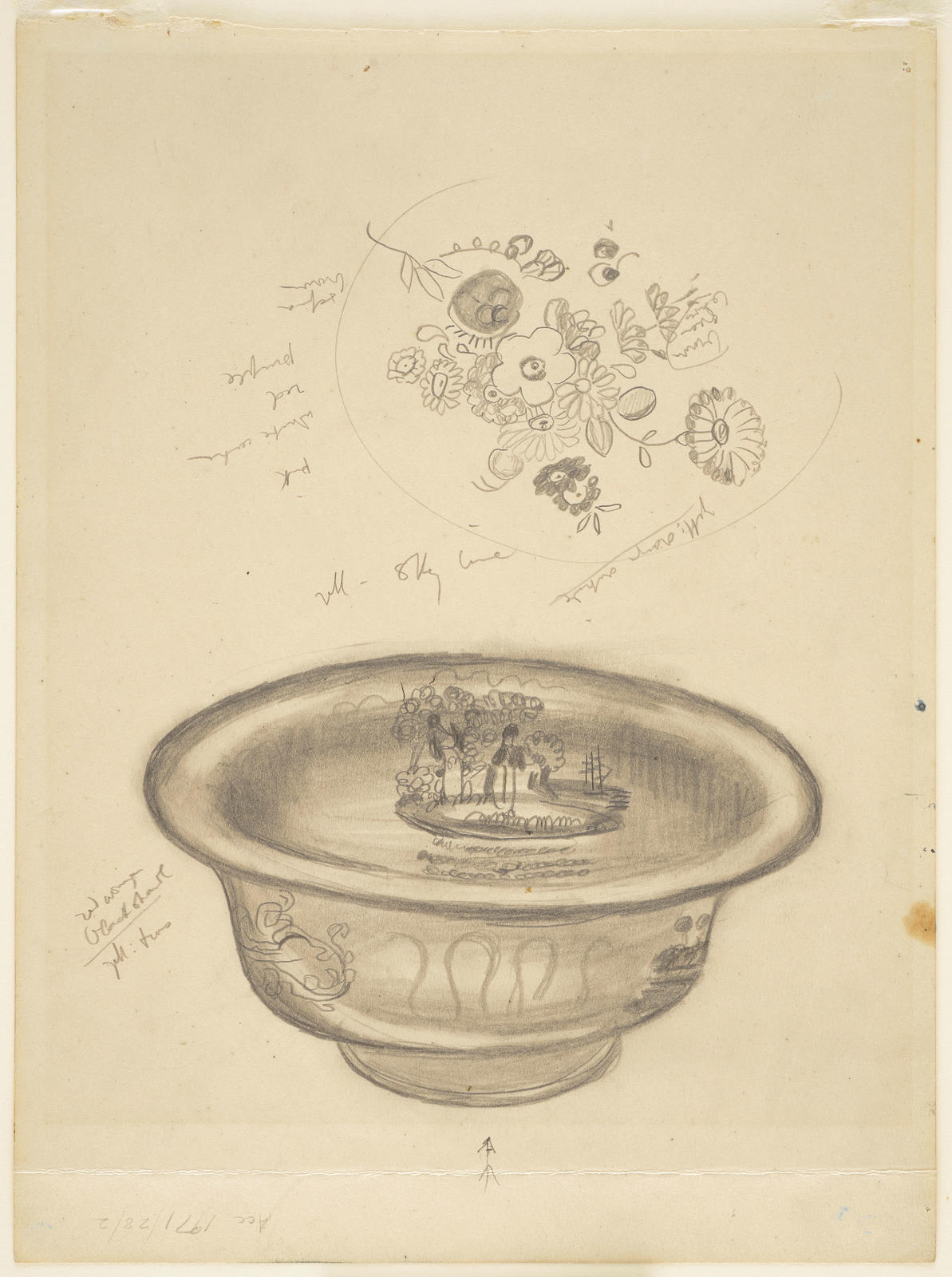 Bowl with Flower Detail - Notes for Colour
