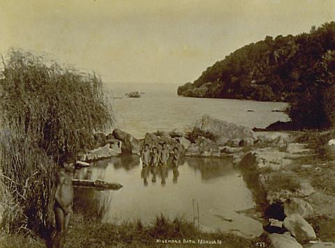 Hinemoa's bath, Mokoia Island
