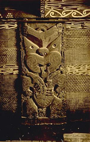 Maori carving, Tawakeheimoa, Rotorua, New Zealand
