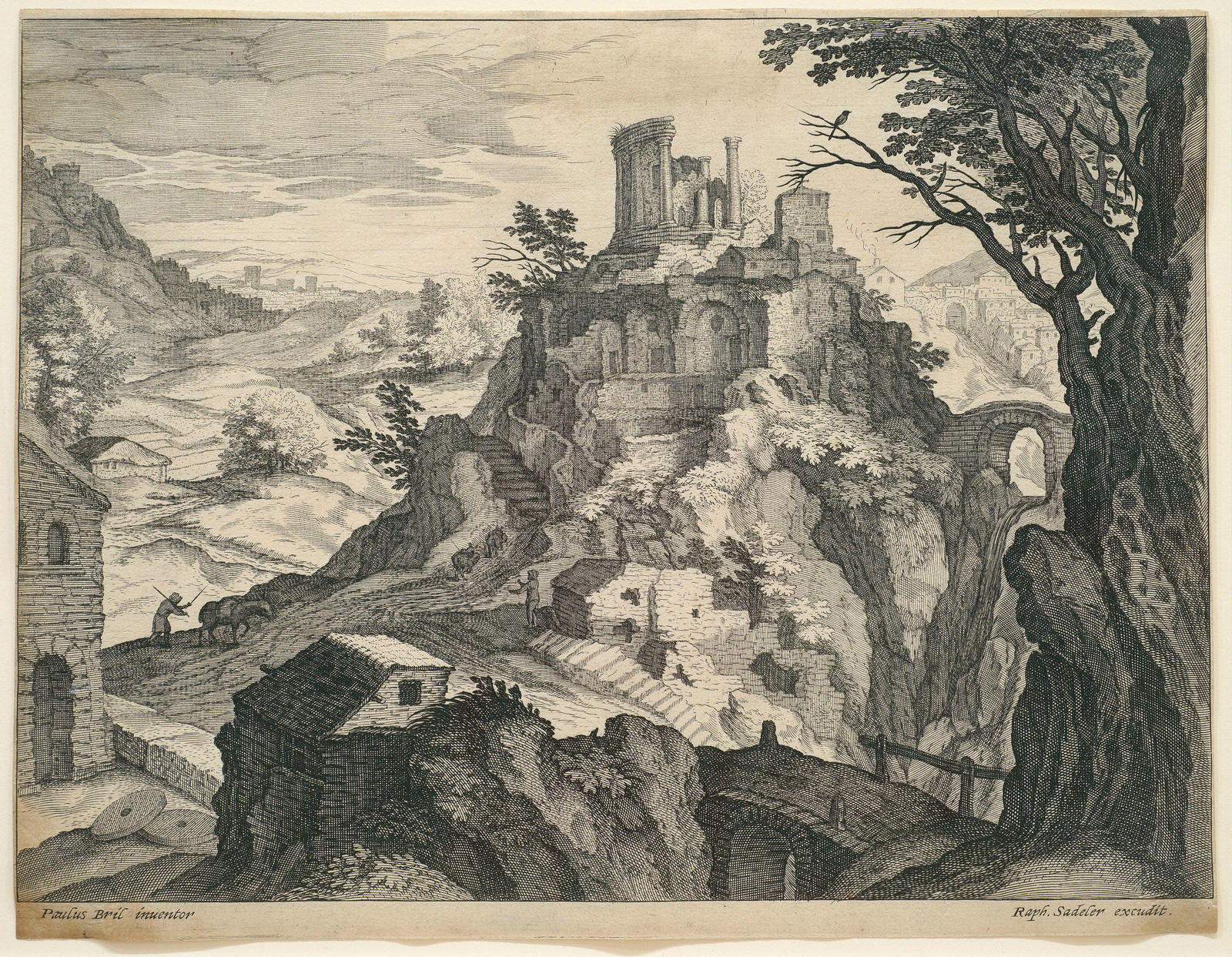 View of the Temple of the Sibyl at Tivoli