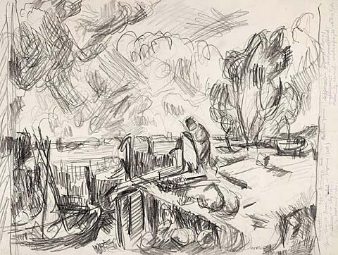 Study after Constable's 'A Boat Passing a Lock'