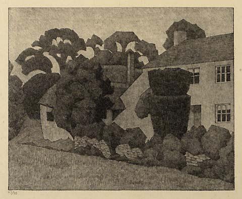 House and Yew Tree