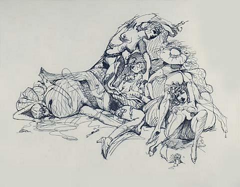 Study for a Monument in the Heroic/Erotic/Academic/Comics Style
