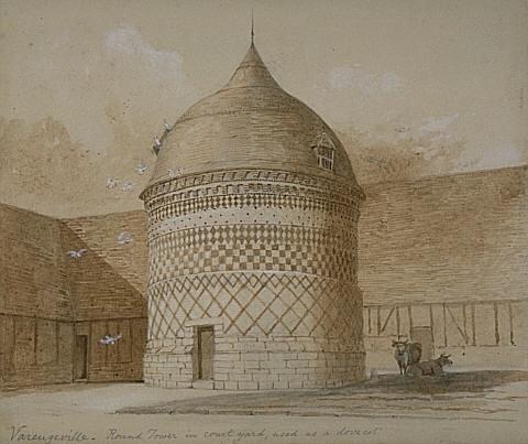 Varengeville, Round Tower in Courtyard, used as a dovecot