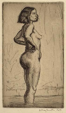 Untitled (Nude Woman Standing in Water)