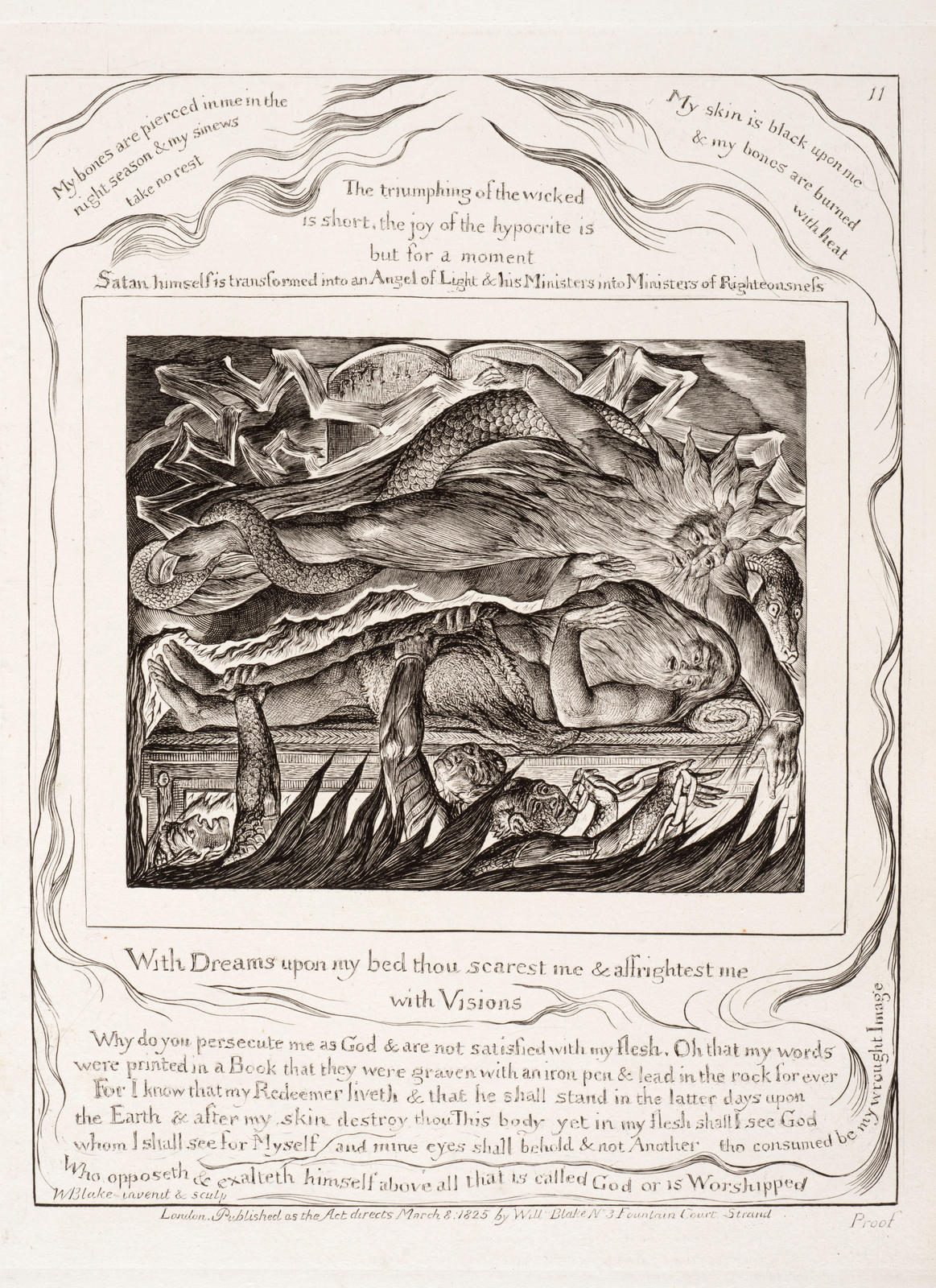 Job's evil dream of Satan worshipped as God
