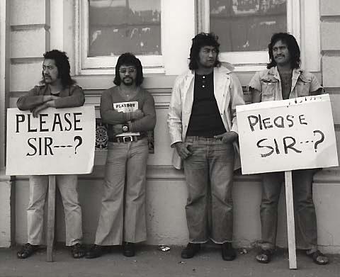 Protest at Gear Meat Company, Wellington, 1972