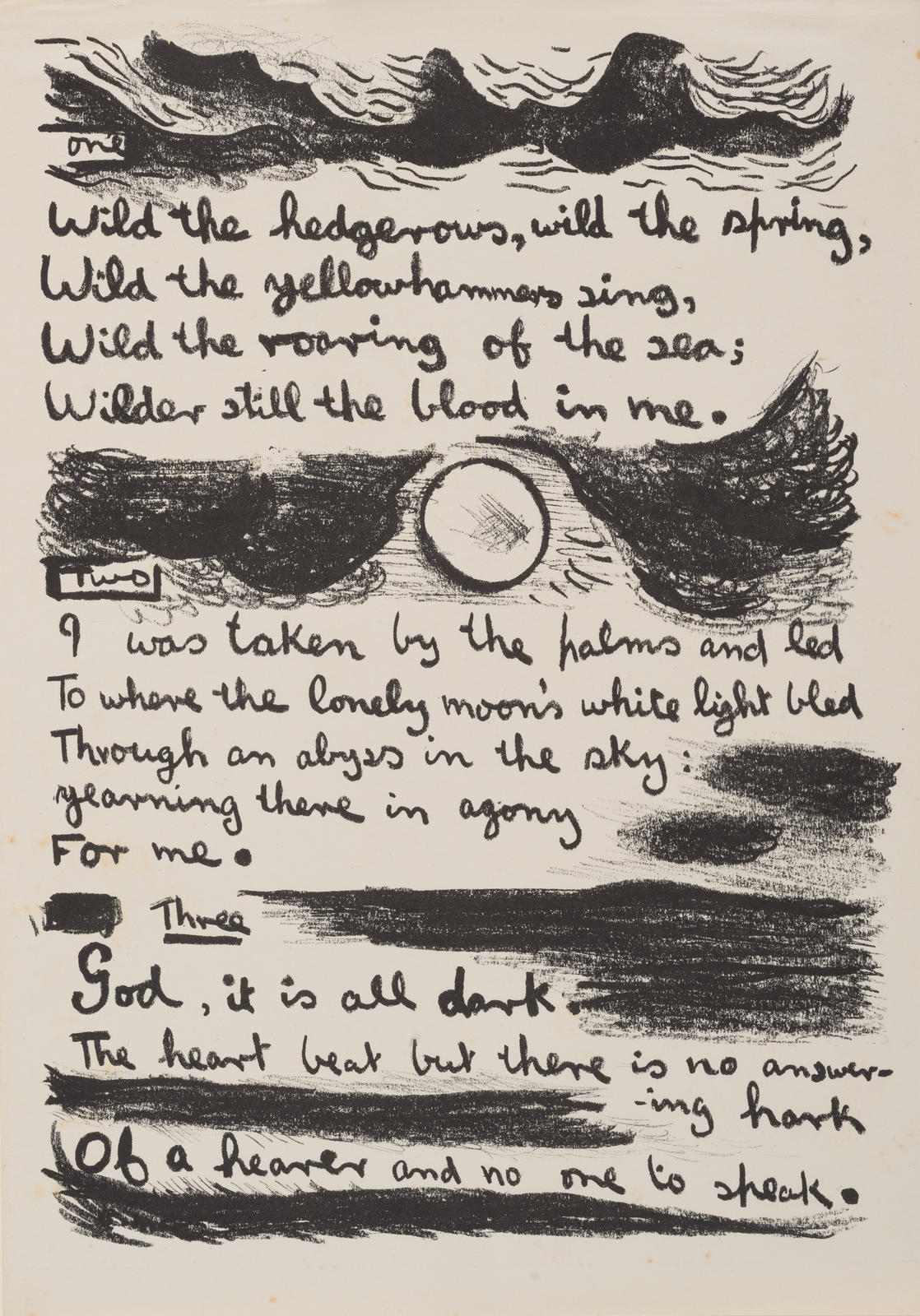 "Wild the hedgerows ..." (Plate 1)