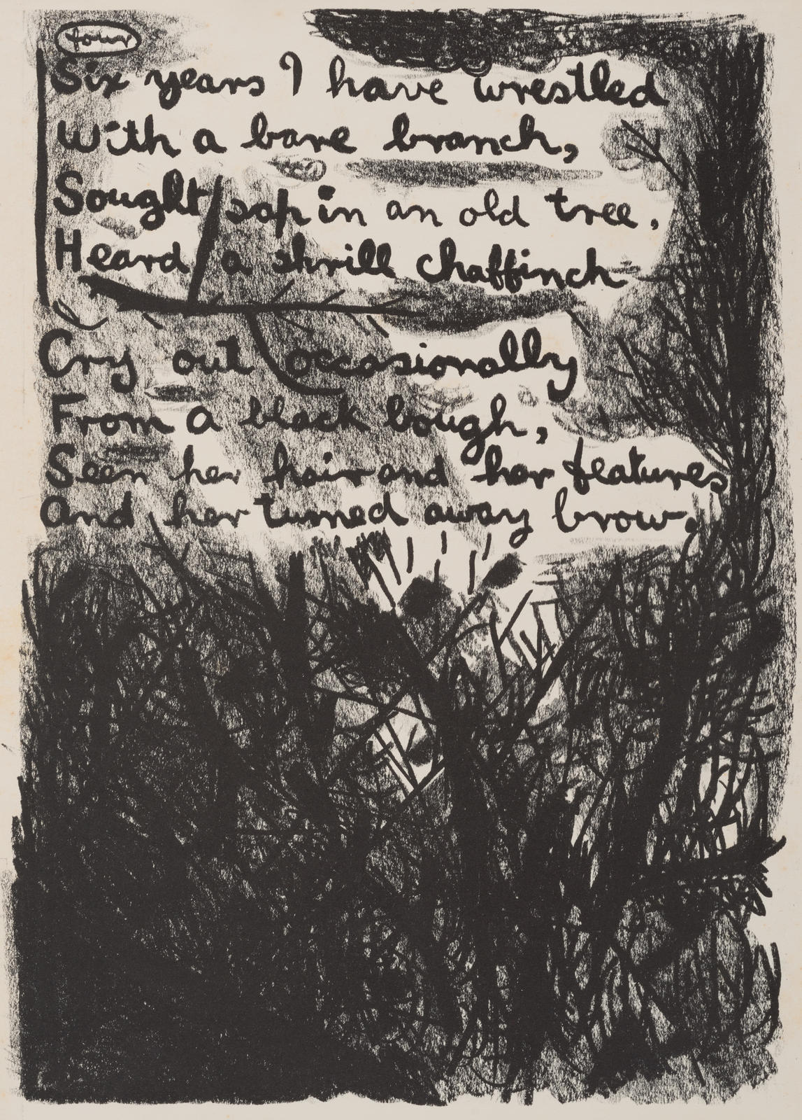 "Six years I have wrestled ..." (Plate 4)