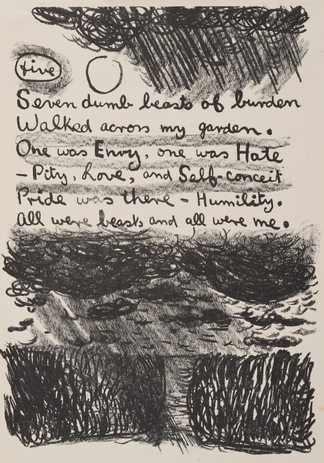 "Seven dumb beasts of burden" (Plate 5)