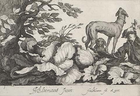 Man and two dogs (no.1)