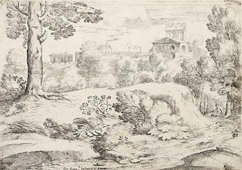 The Woman seated on the edge of the path