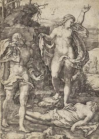 Adam and Eve Mourning the Death of Abel