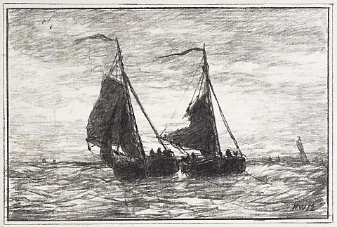 Fishing Boats Near Scheveningen