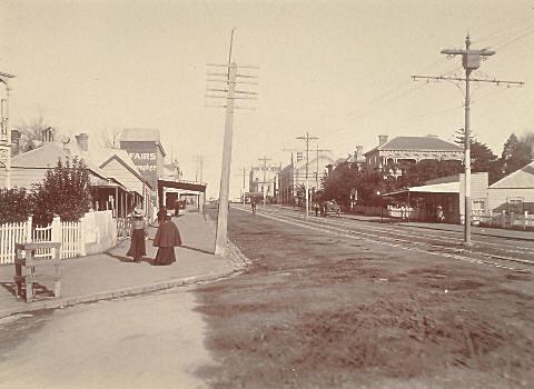 Pitt Street, at the intersection with Grey's Avenue, Auckland