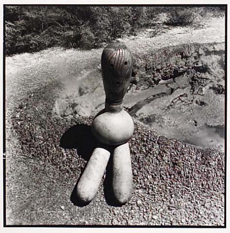 Untitled (Gourd sculpture near thermal crater)