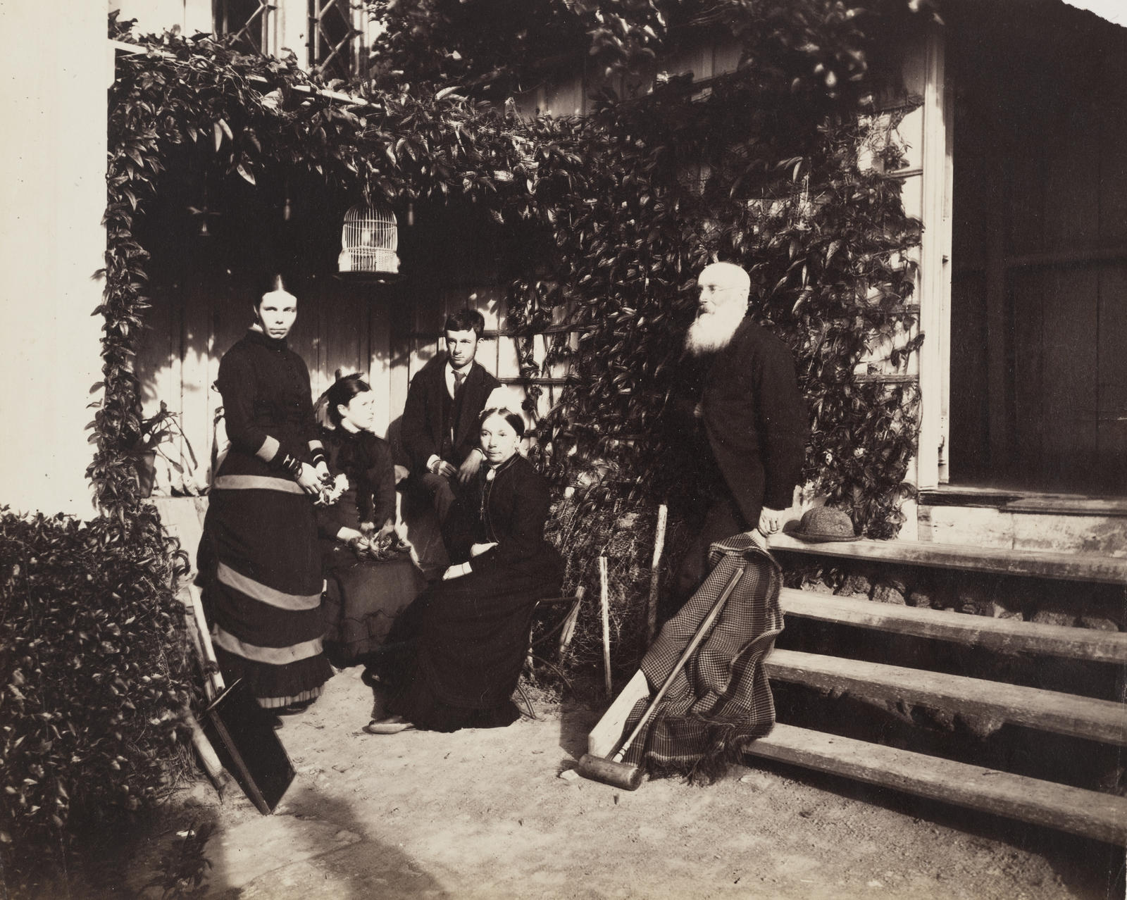 Reverend Kinder and his family at Saint John's College