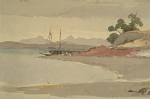 Untitled (Harbour view with jetty)