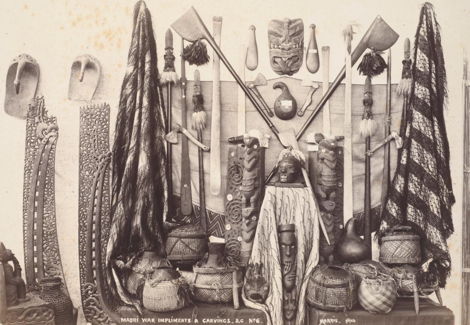 Maori war implements and carvings I