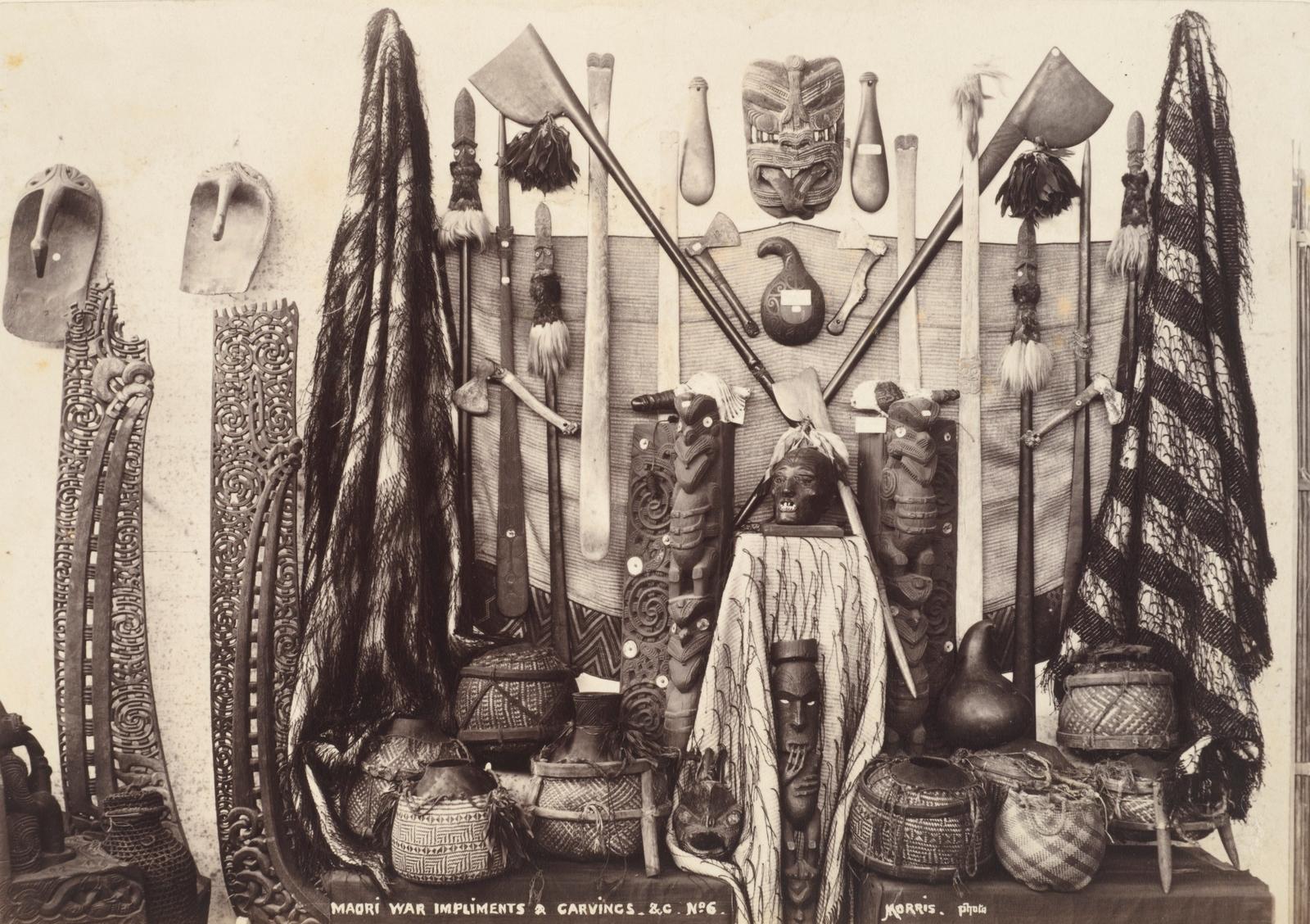 Maori war implements and carvings II