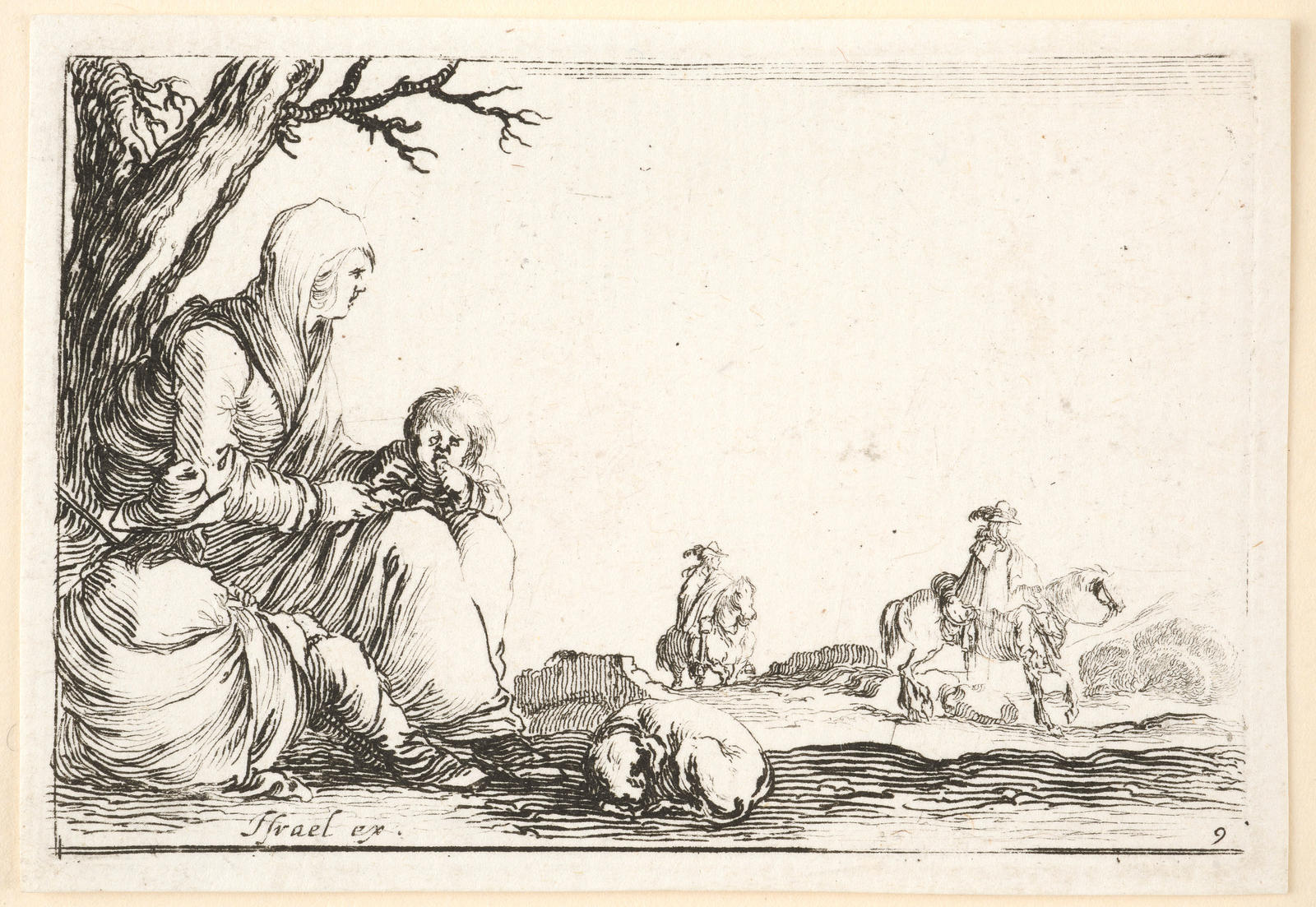 Untitled: A poor woman and her children