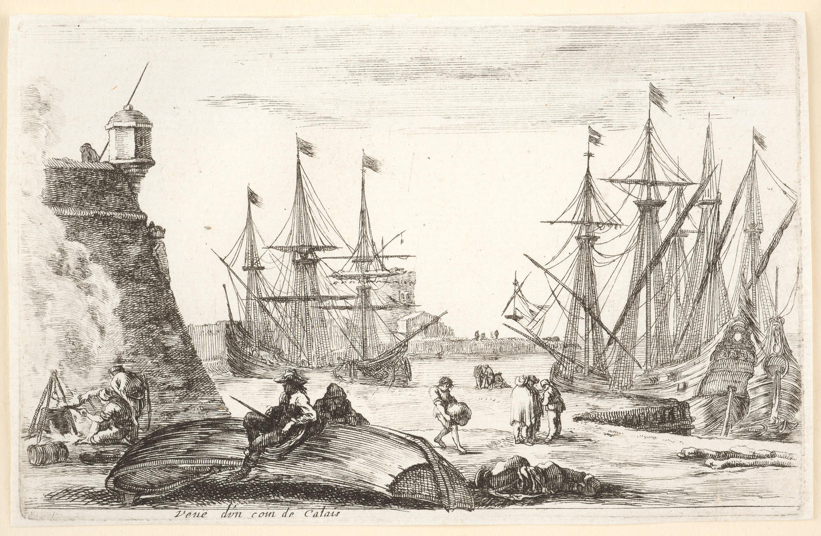 Veue d'un coin de Calais