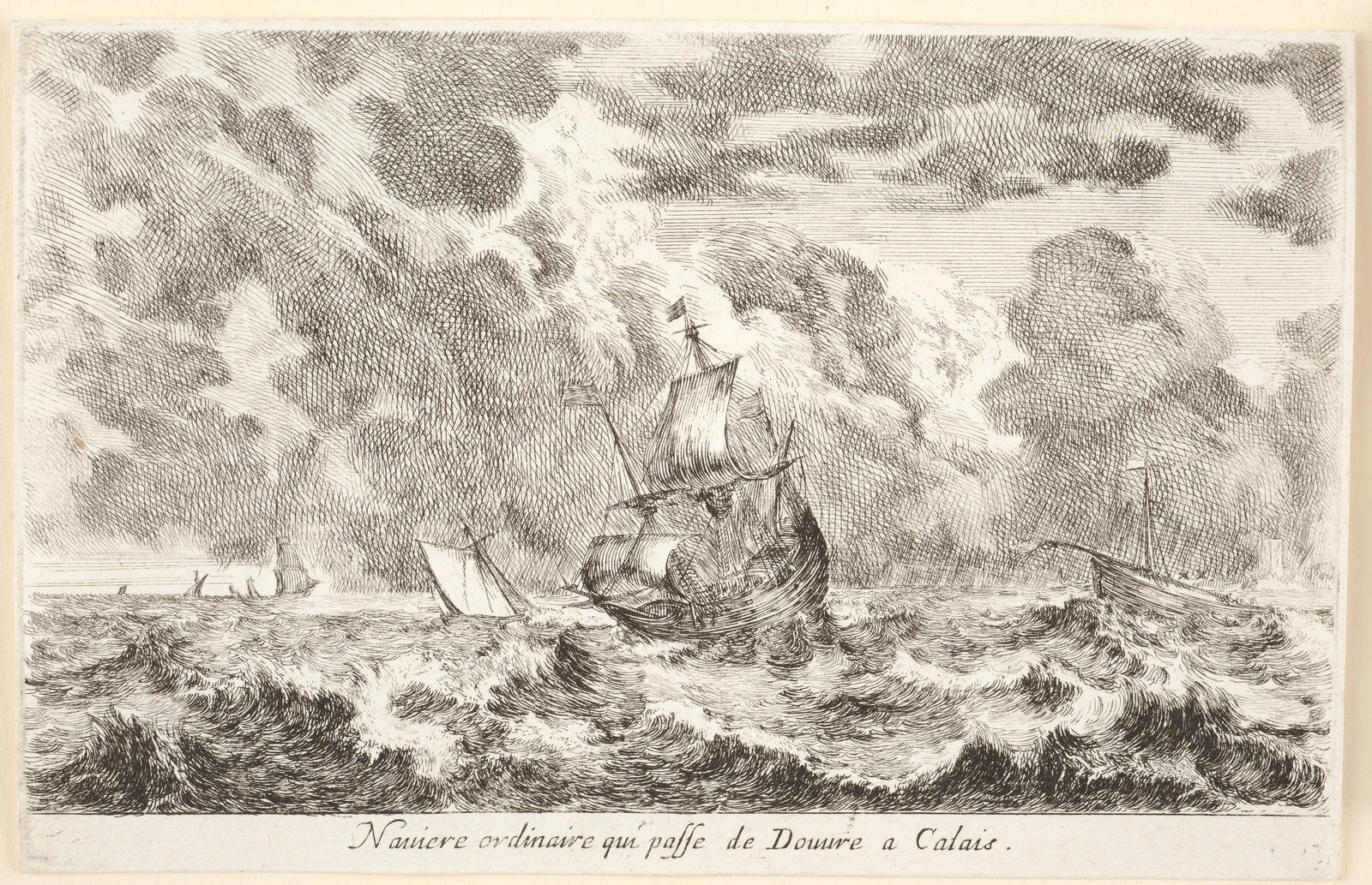 Nauiere (sic) ordinaire qui passe de Douure a Calais