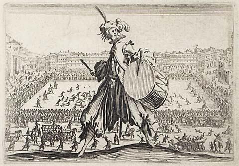 Le jeu de Paume sur la place Ste-Croix, a Florence