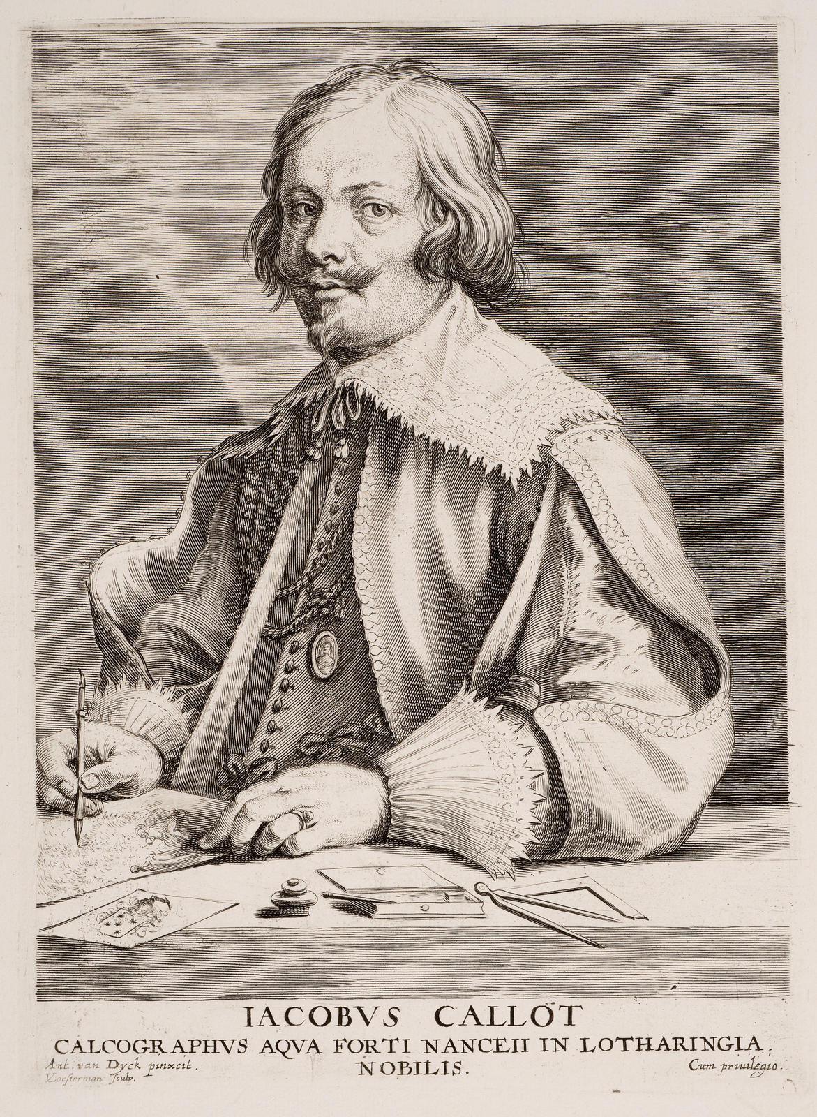 Iacobvs callot calcographvs aqva forti nanceii in lotharingia nobilis
