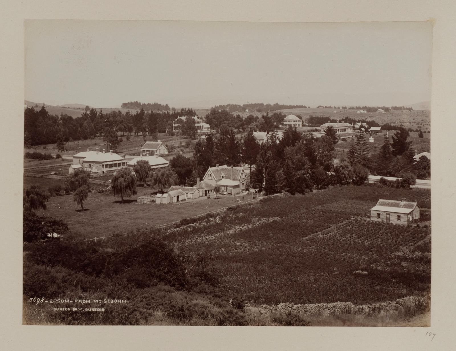 Epsom, from Mount Saint John