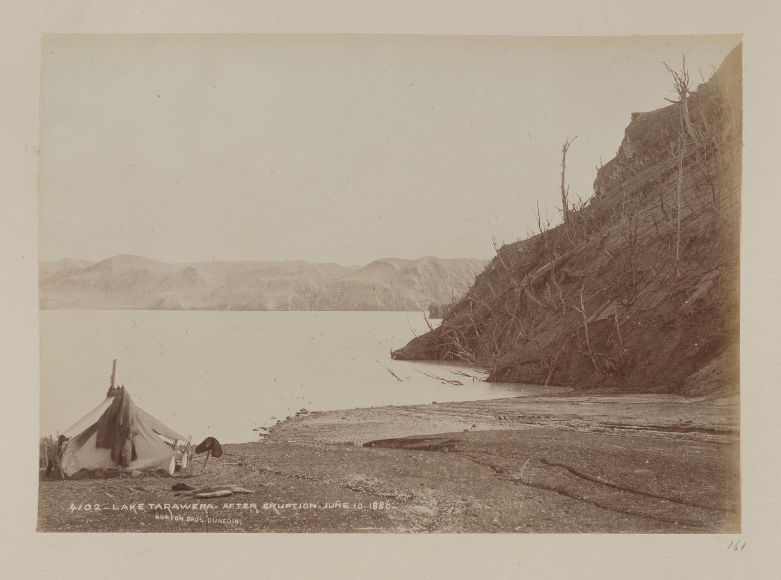 Lake Tarawera, after Eruption, June 10, 1886