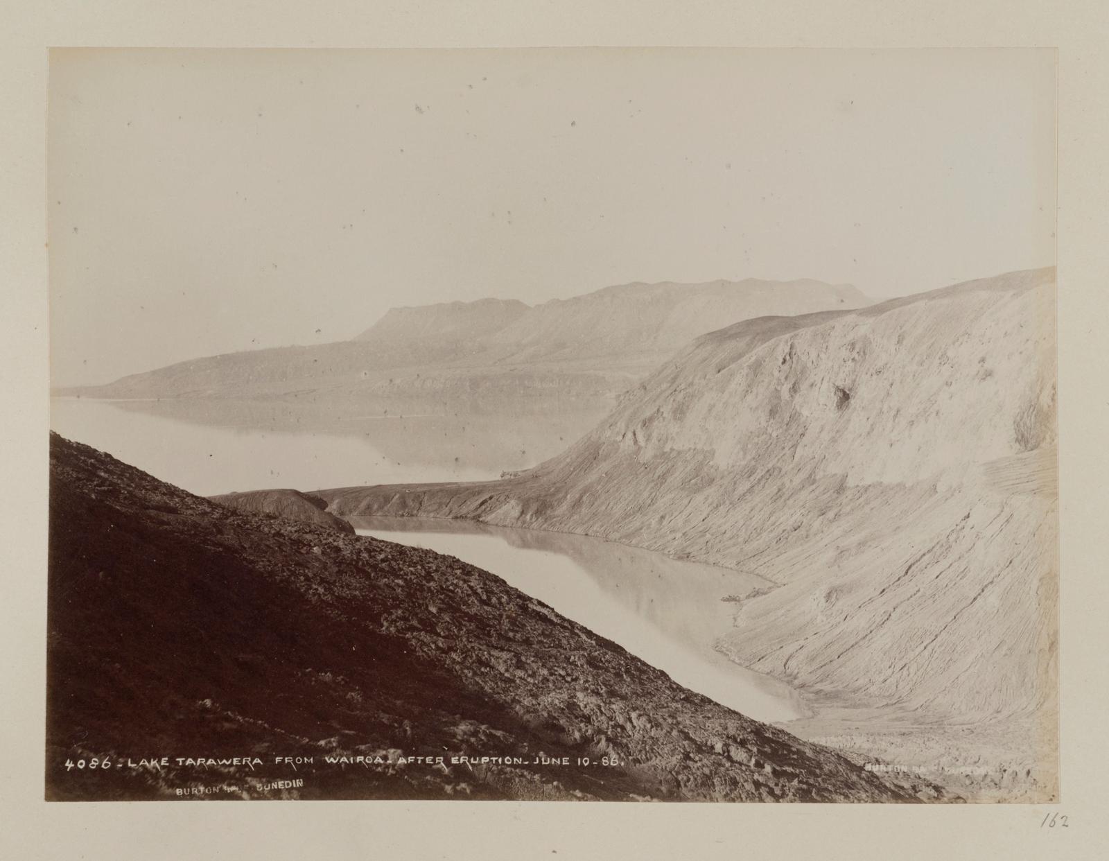 Lake Tarawera from Wairoa, after Eruption, June 10, 1886