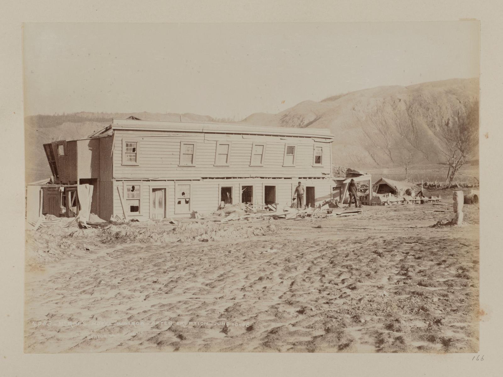 McRae's Hotel, Wairoa, after Eruption, June 10, 1886
