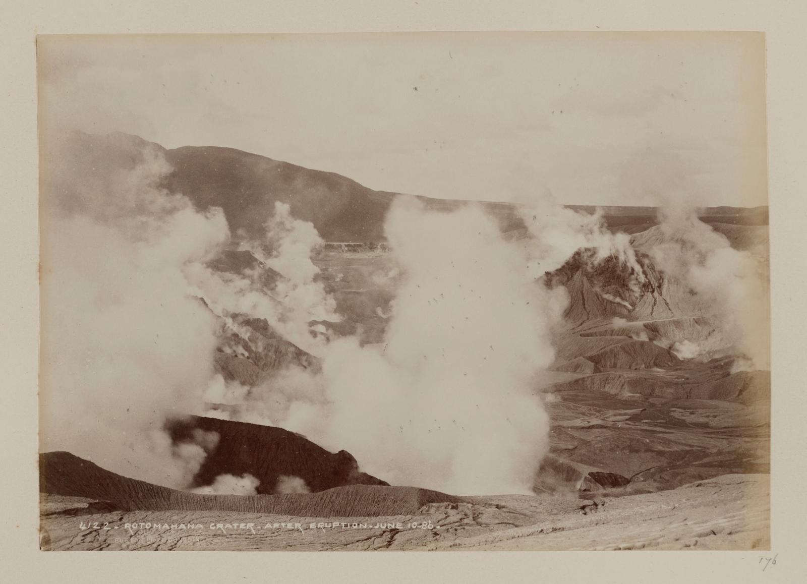 Rotomahana Crater, after Eruption, June 10, 1886