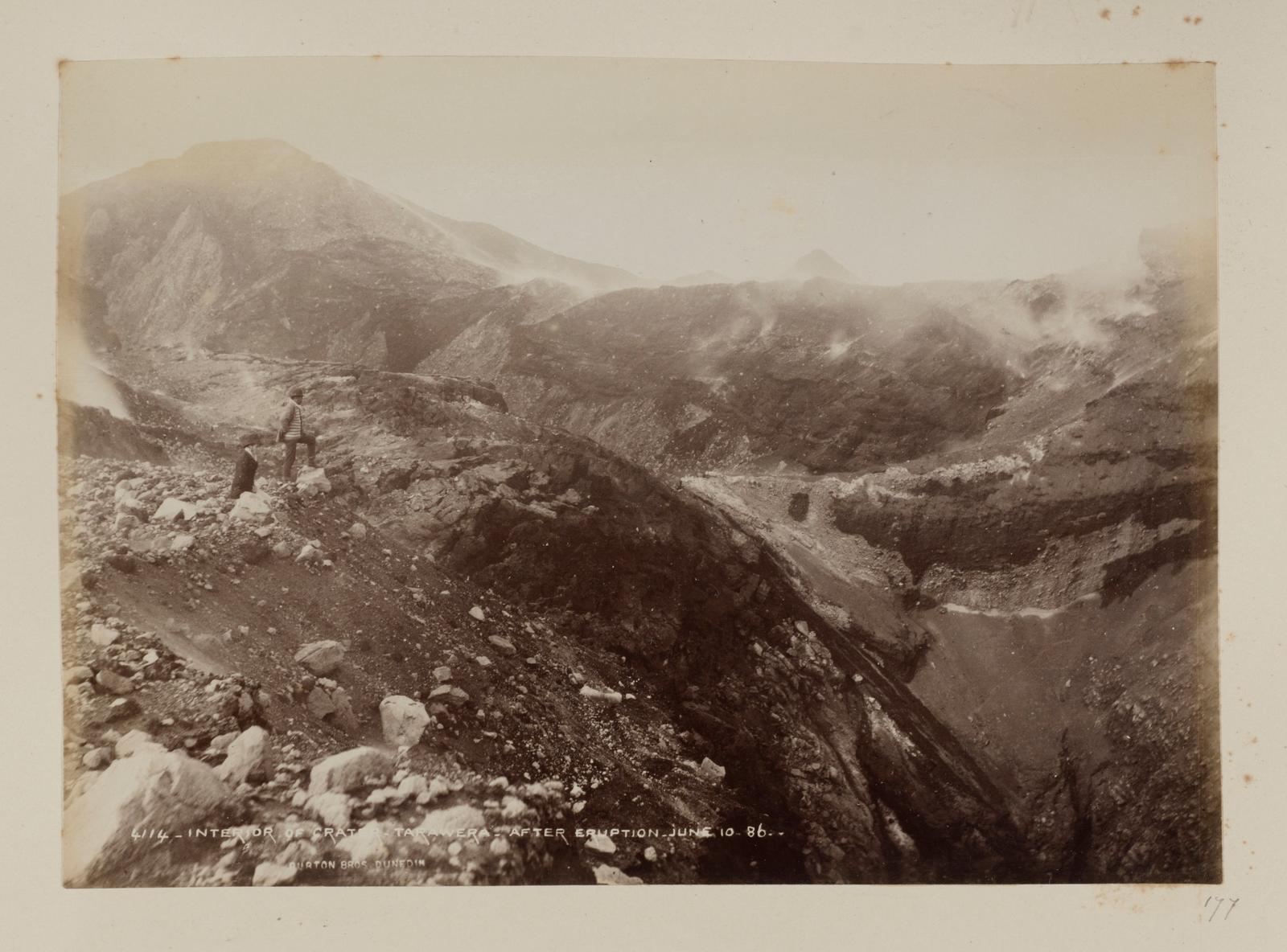 Interior of Crater, Tarawera, after Eruption, June 10, 1886