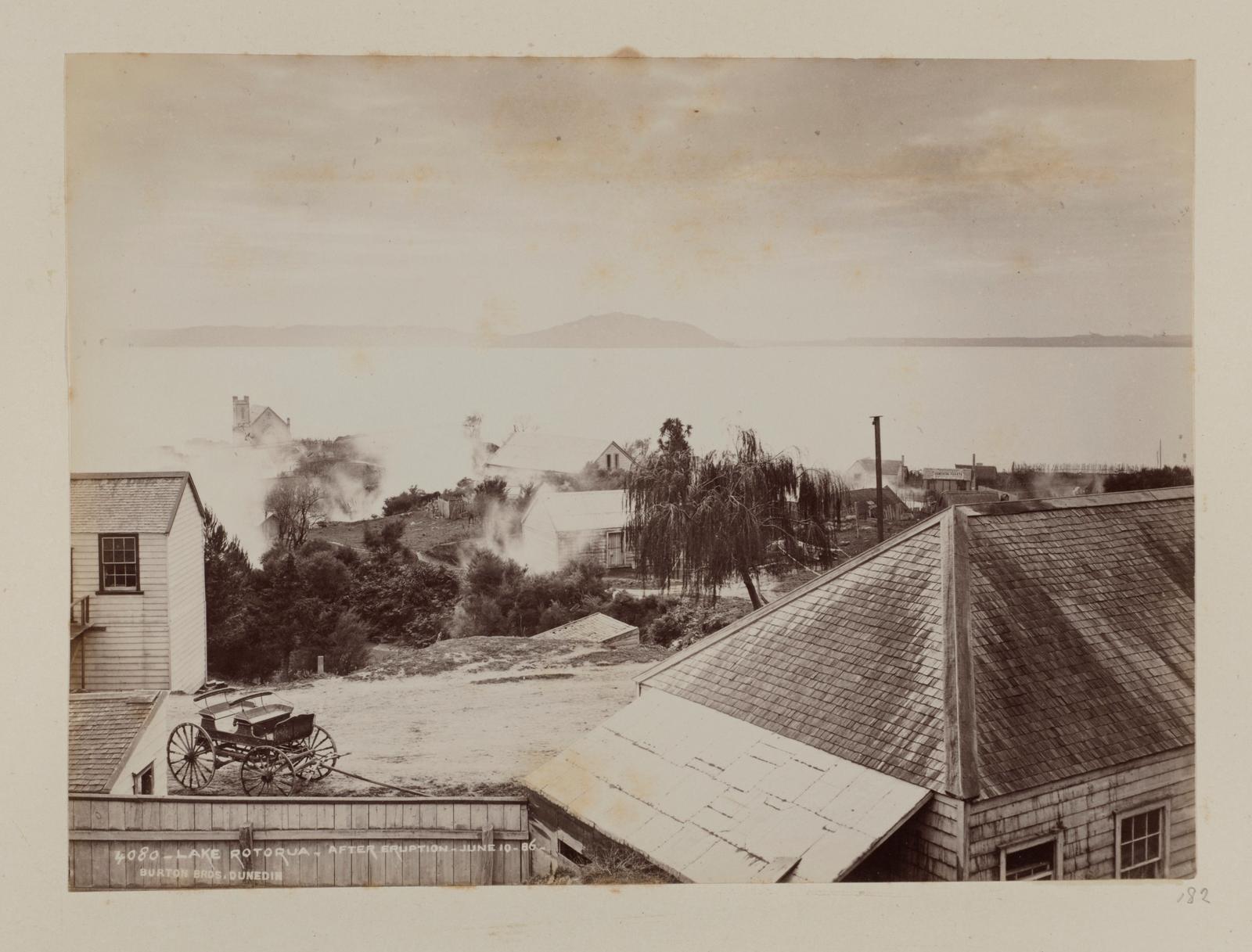 Lake Rotorua, after Eruption, June 10, 1886