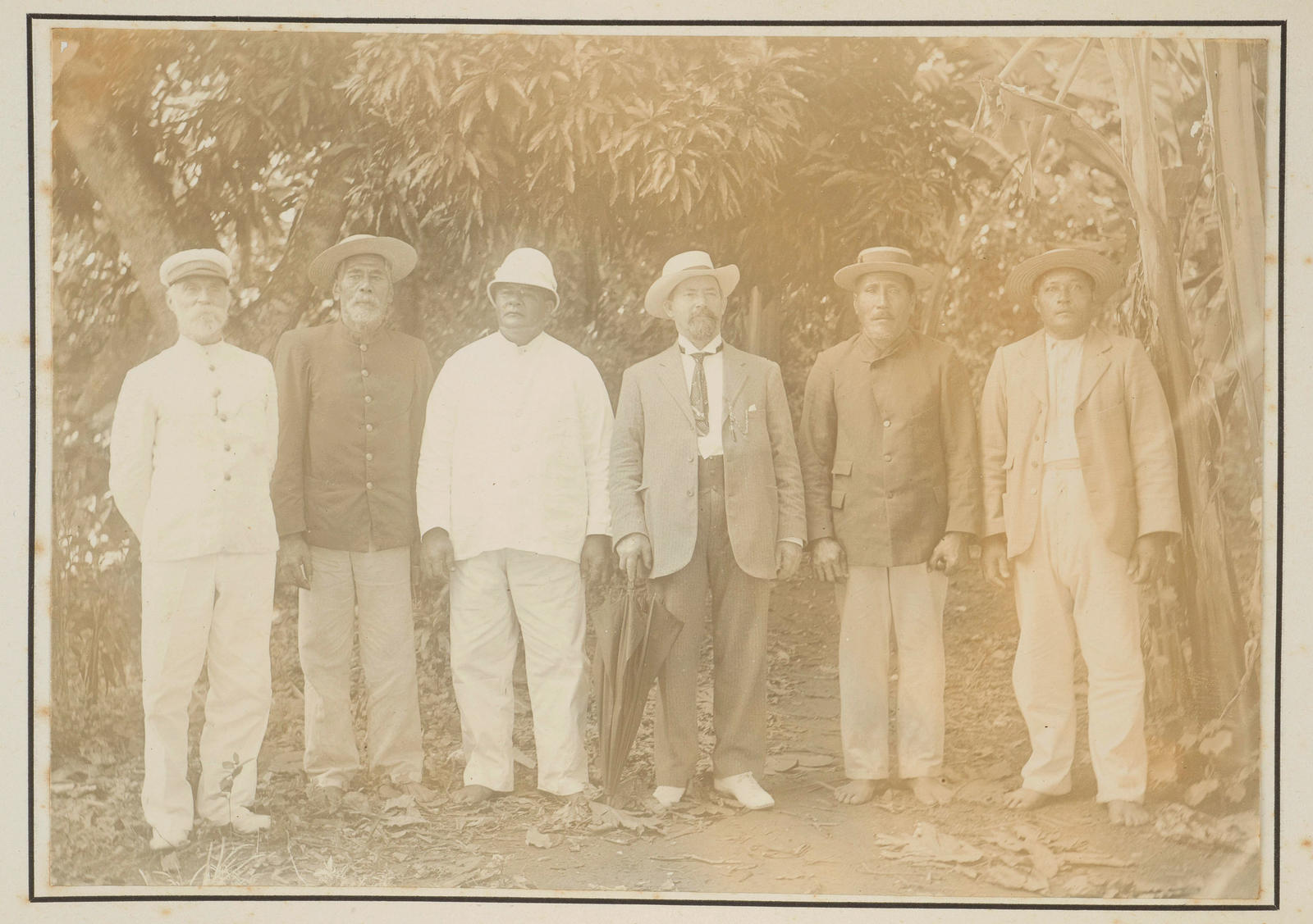 Hon C H Mills, Resident Agent, and Arikis, Aitutaki