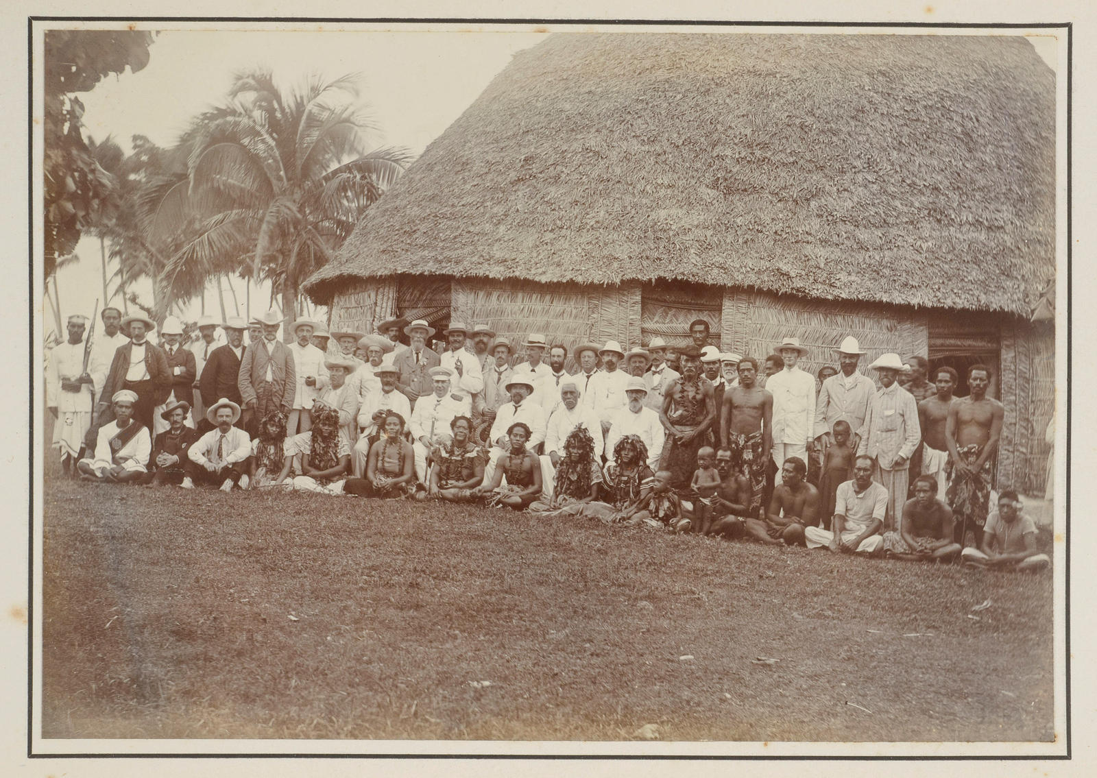 Meeting with Mataafa at Mulinuu, Apia