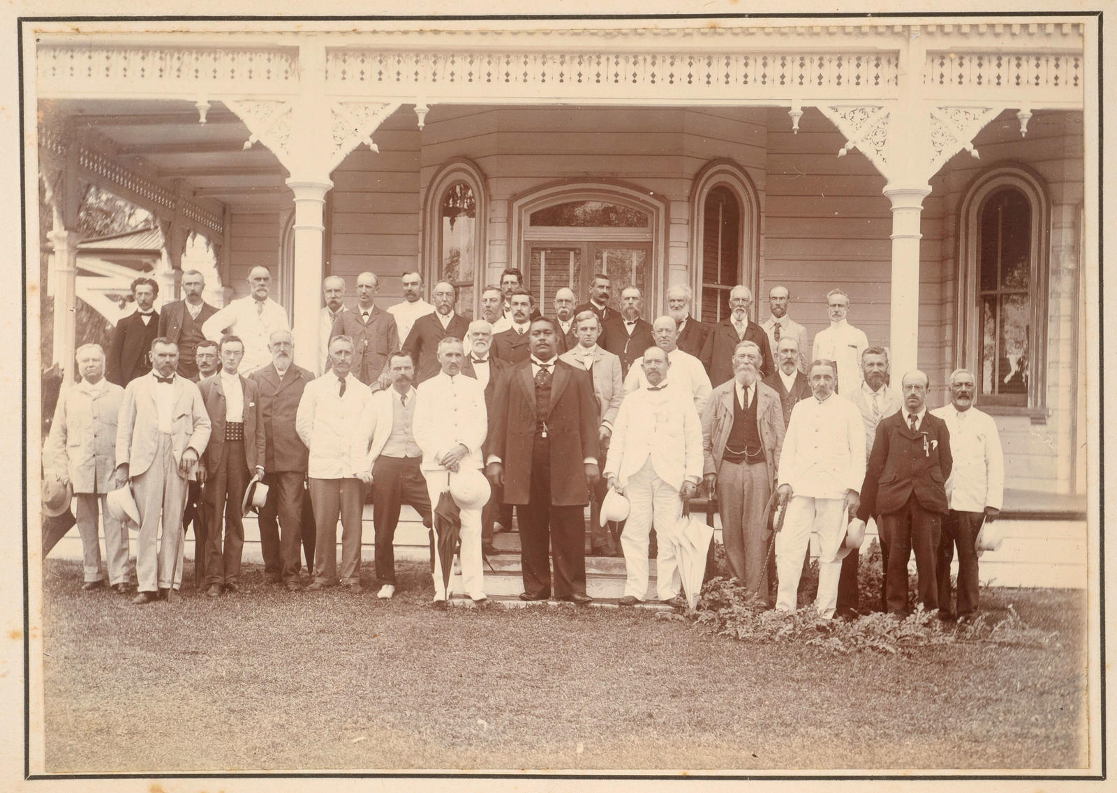King George and Party at Palace