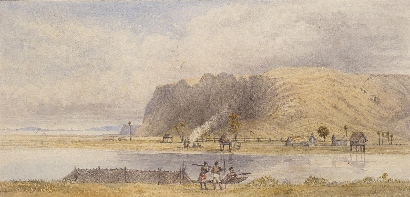Waihaha. Lake Taupo 1861