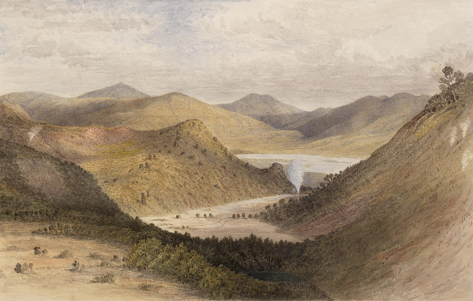 Waikanapanapa. Rotomahana. Old Sinter Terrace