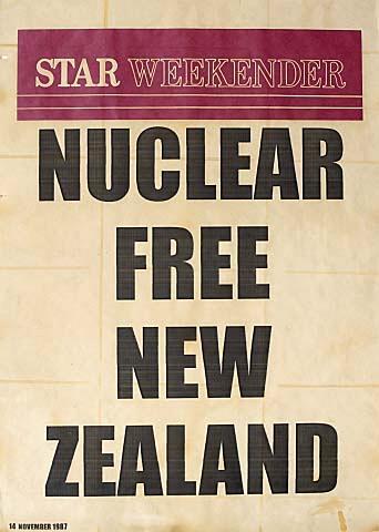 Star Weekender NUCLEAR FREE NEW ZEALAND Saturday 14 NOVEMBER 1987