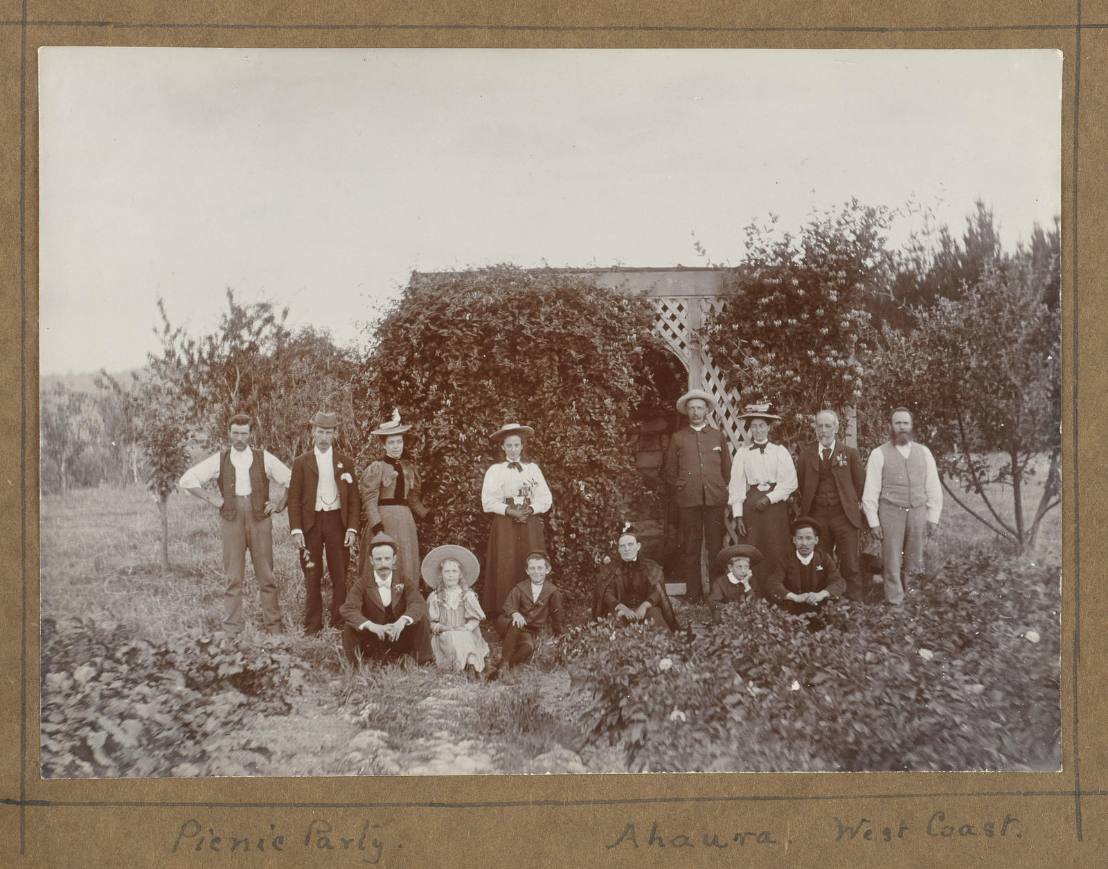 Picnic party, Ahaura, West Coast