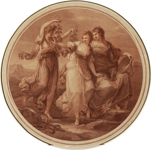 Beauty directed by Prudence rejects with Scorn the Solicitations of Folly