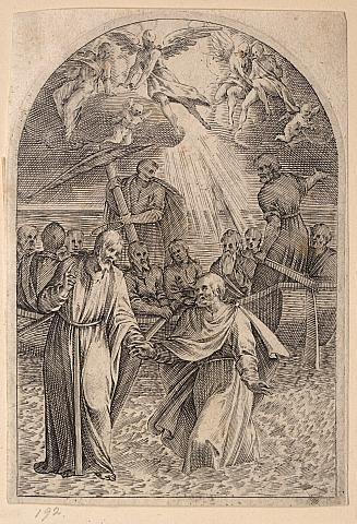 Jesus and Saint Peter on the water (Jésus et Saint Pierre sur les eaux)