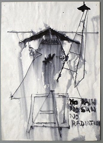 Working drawing for "No Sun, No Rain, No Radiation"