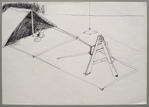 Working drawing for "No Sun, No Rain, No Radiation"