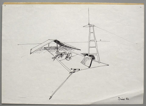 Working drawing for "No Sun, No Rain, No Radiation"